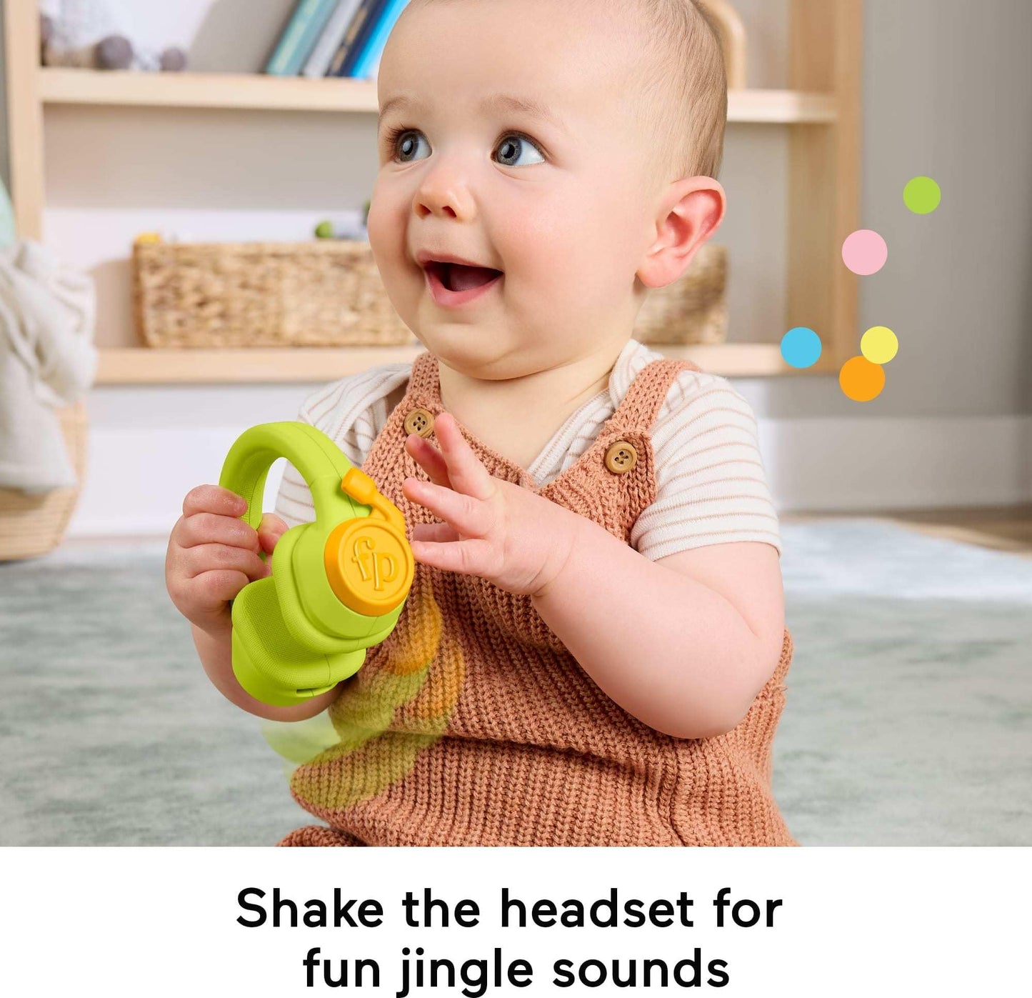 Fisher-Price Newborn Toys Level-Up Little Gamer Gift Set, Baby Rattle Teether & Crinkle Activities for Infants Ages 3+ Months, HYR57