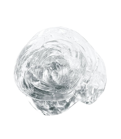 Crazy Aaron's Thinking Putty Liquid Glass in a clear 4-inch tin, see-through stress relief and creative therapy toy for kids and adults.