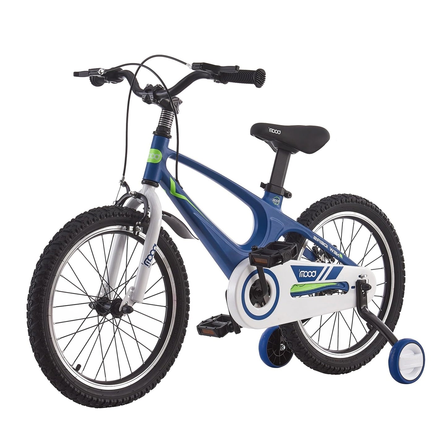 LSBIKE Kids Bike 14 16 18 Inch Magnesium Alloy Boys Girls Children Bicycle with Stabilizers Ages 2-9 Years Blue Pink Bicycle Double Brakes Training Wheel Freestyle Children Bike (18 inch Blue)