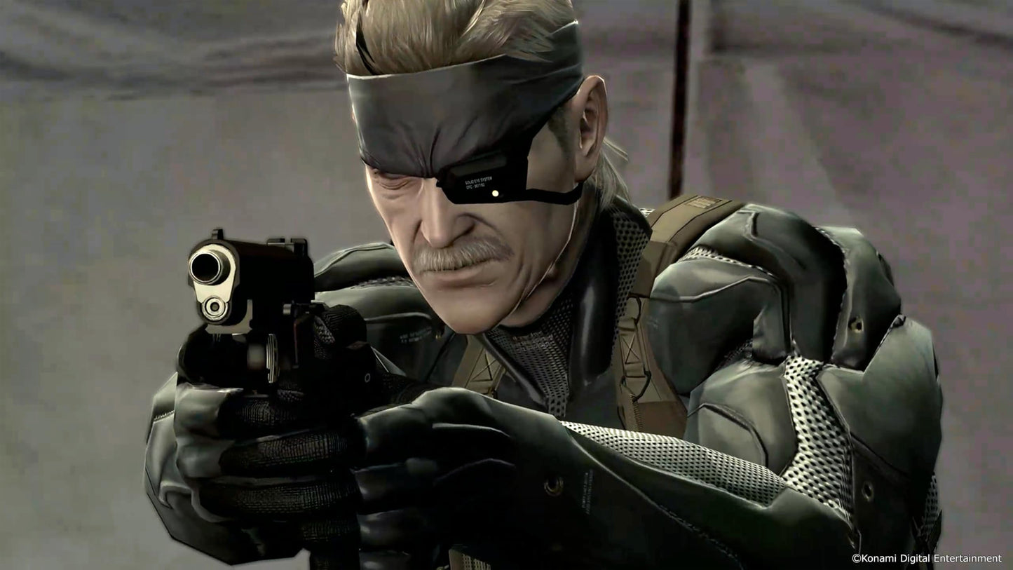 Metal Gear Solid: Master Collection Volume 2 Day One Edition game case for Switch by Konami, featuring artwork on the cover.