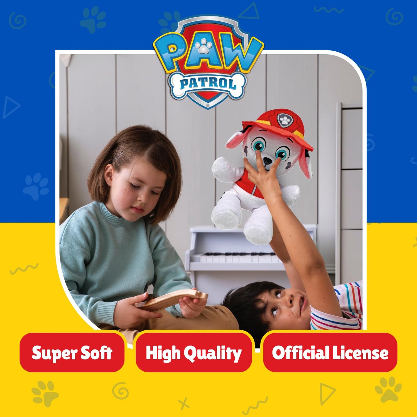 TY Marshall Paw Patrol Soft Plush Toy for Kids, Cuddly Teddy, Collectible Stuffed Toy, Beanie Babies Range, Regular