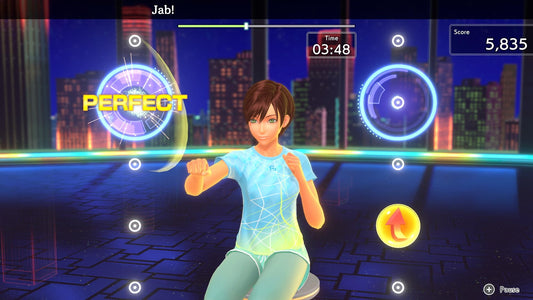 Nintendo Fitness Boxing 3: Your Personal Trainer game cover featuring a fitness-themed design with boxing gloves and a vibrant background.