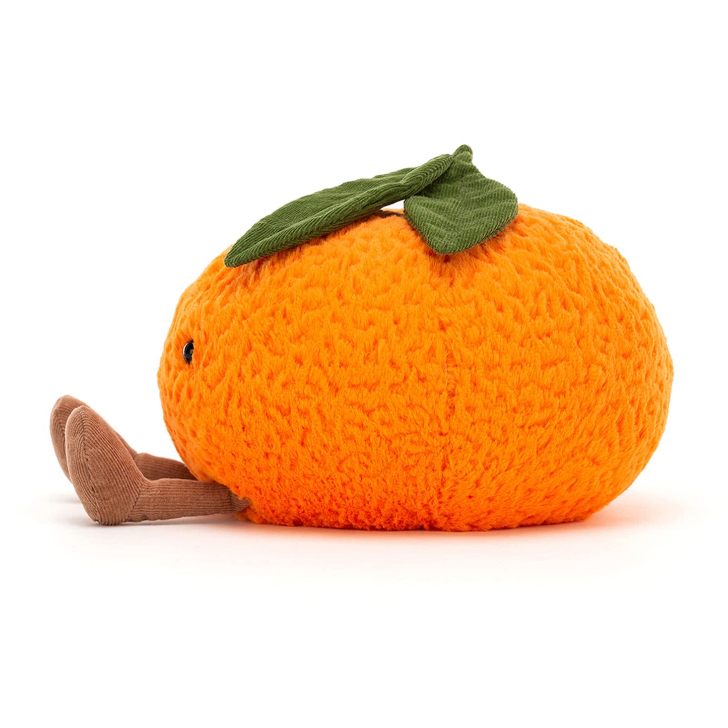 Jellycat Amuseable Small Clementine plush cat soft toy, orange, measuring 9cm x 12cm, with a cute smiling face.