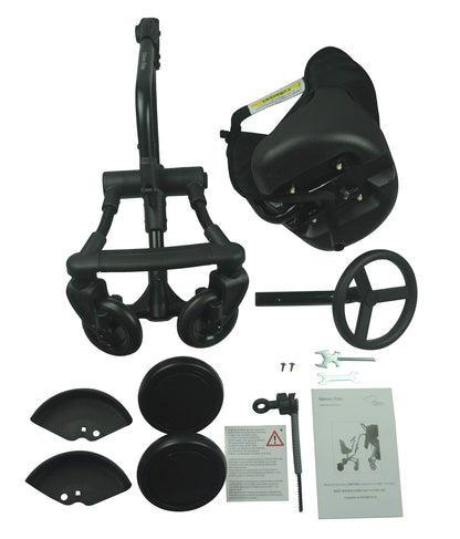 Roma Uptown 4 Wheel Toddler Seat & Steering Wheel, Universal Buggy Board with Seat, Side Attachment for Pushchairs & Buggies, Supports Up to 25kg, Eliminates Double Pram Need