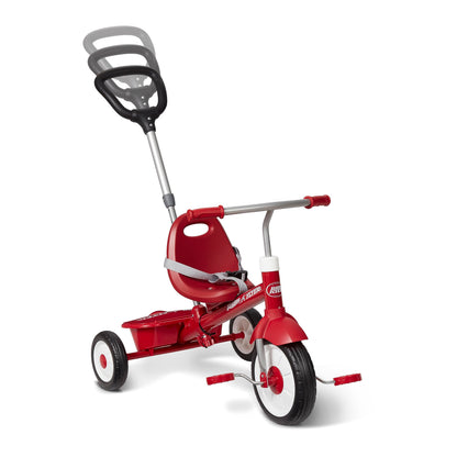 Radio Flyer 3-in-1 Stroll 'N Trike, Red Toddler Trike For 1.5-5 Years Old