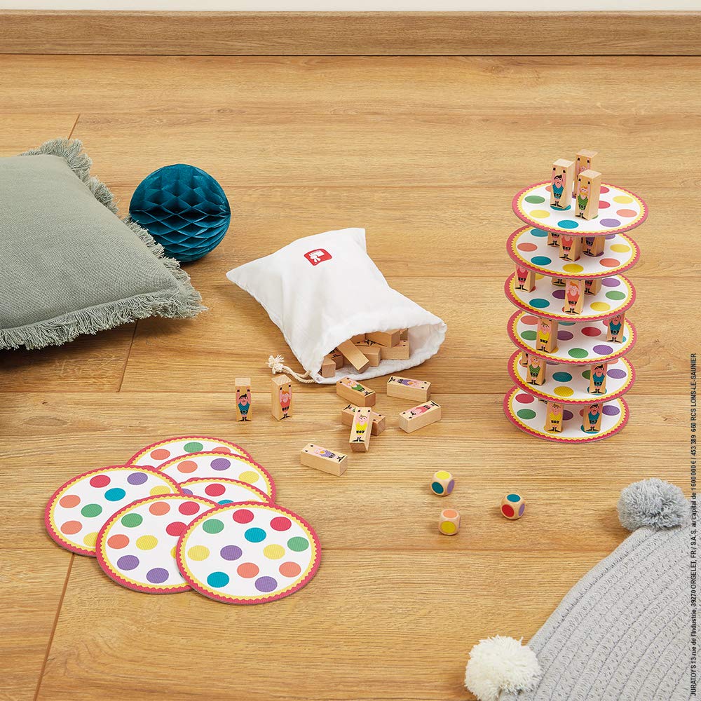Janod - Acrobat' - Skill and Strategy Game - Children's Board Games - Concentration and Fine Motor Skills - 2 Players and Up - from 5 Years Old, J02757