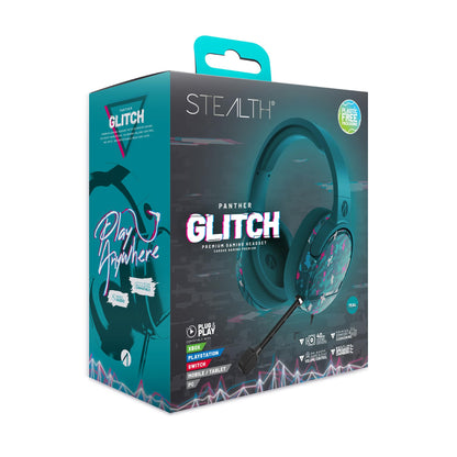 STEALTH PANTHER Headset Range (Glitch Teal)