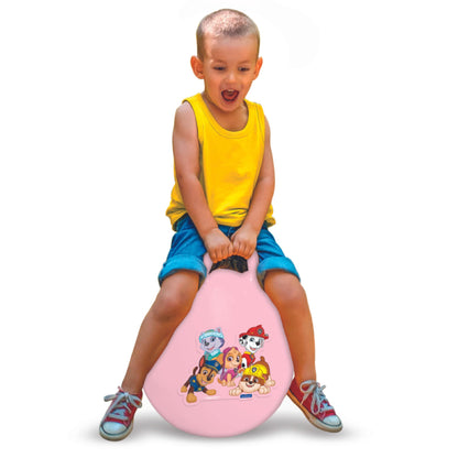 LEXIBOOK, Paw Patrol, Inflatable Hopper Ball, Chase, Marshall, Skye, Rubble, Everest, Manual pump included, Secure and durable plastics, Pink, BG040PAG