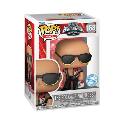 Funko POP! WWE: the Rock - Dwayne The Rock Johnson - Final Boss - (WrestleMania 40) - Collectable Vinyl Figure - Gift Idea - Official Merchandise - Toys for Kids & Adults - Sports Fans
