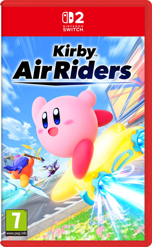Nintendo Kirby Air Riders action figure with vibrant colors and detailed design, showcasing Kirby in a dynamic pose.