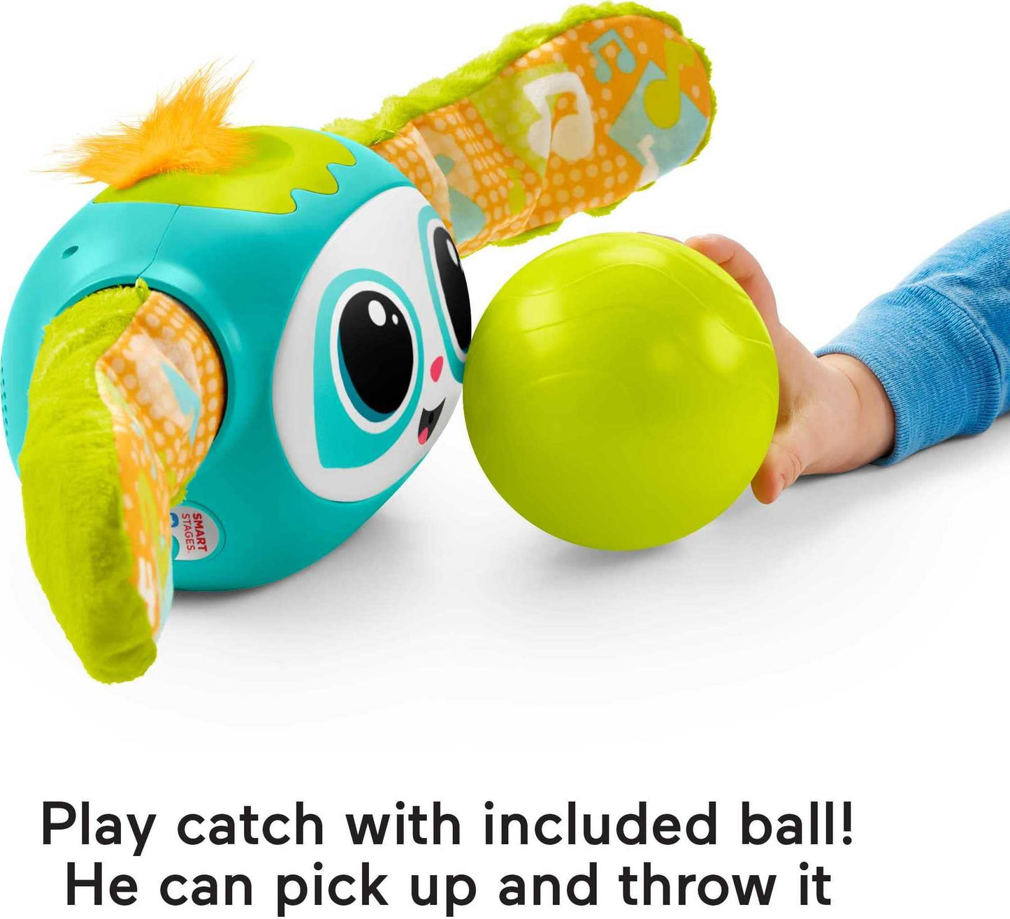 Fisher-Price Rollin' Rovee, interactive activity toy with music, lights, and learning content for kids ages 6 months to 5 years