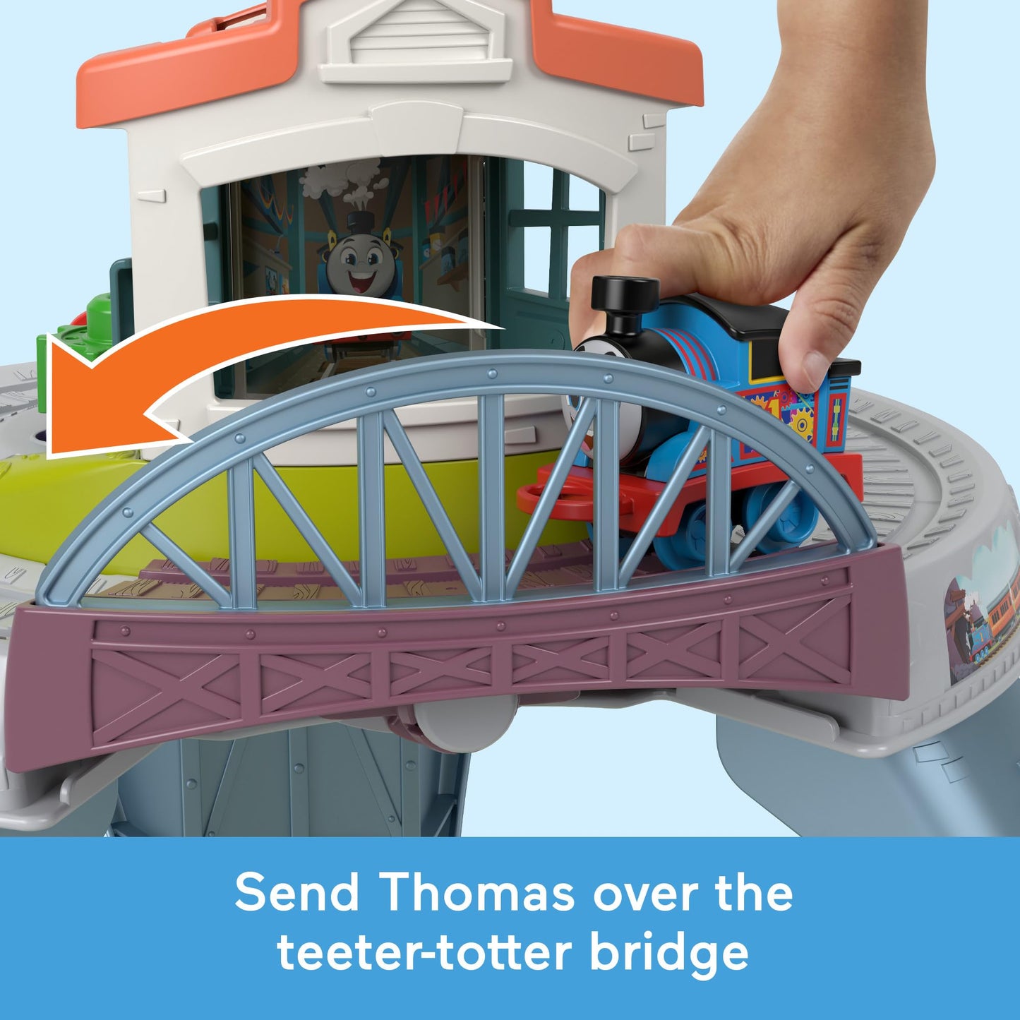 Thomas & Friends Toddler Toy My First Train Table with Track, Cargo Stacking & Fine Motor Activities for Kids Ages 18+ Months, JDD70