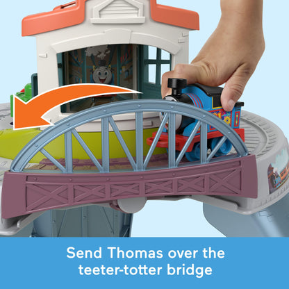 Thomas & Friends Toddler Toy My First Train Table with Track, Cargo Stacking & Fine Motor Activities for Kids Ages 18+ Months, JDD70