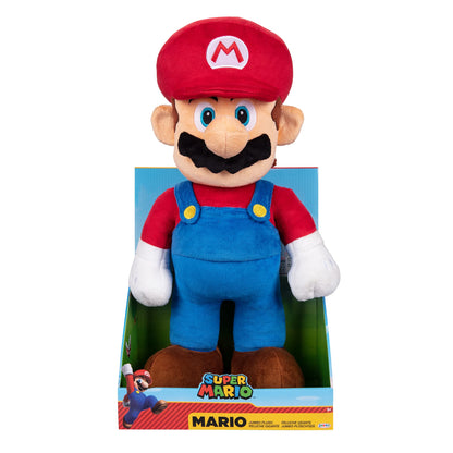 Nintendo Jumbo Super Mario Plush, 20” / 50cm Cuddly Soft Toy Made From Super Soft Fabrics, Perfect for Collectors and Kids