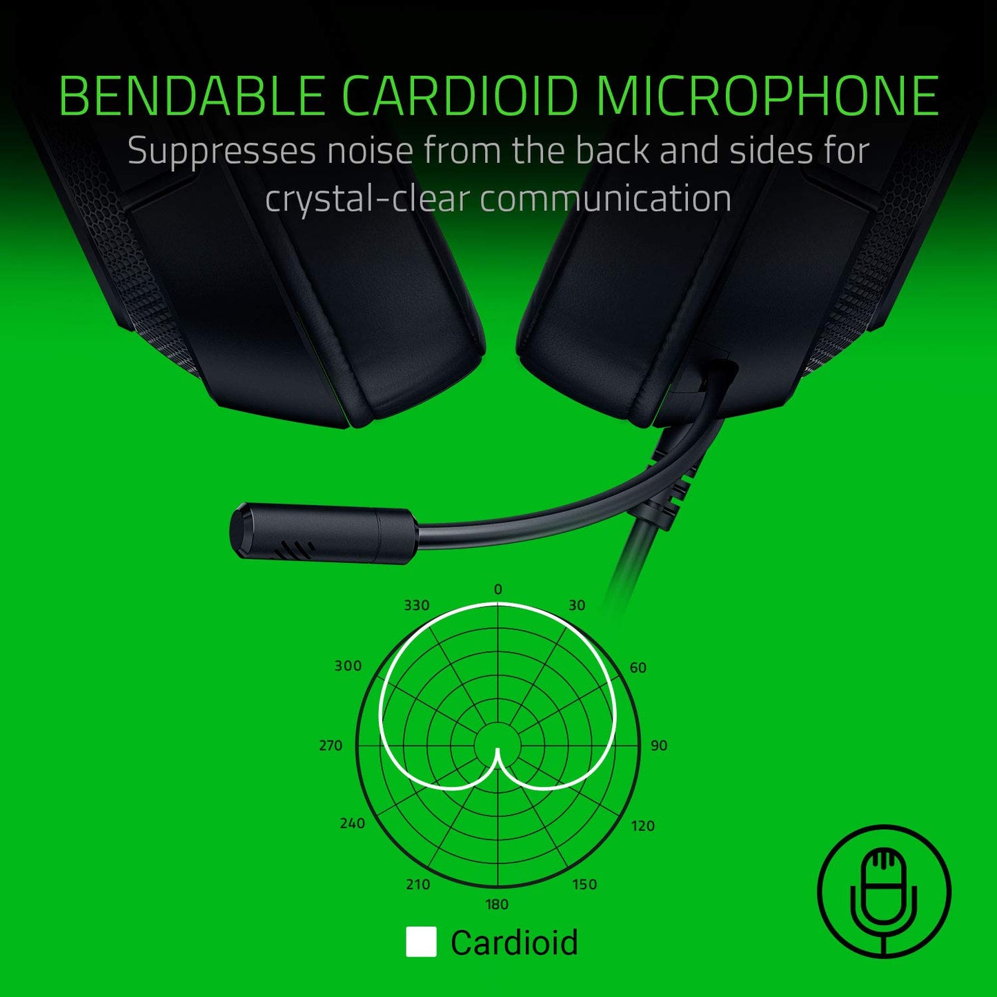 Razer Kraken X Lite - Wired Ultralight PC Gaming Headset - Surround Sound bendable cardioid microphone (230g light, 3.5 jack for PS4, PS5, Switch, Xbox One, Xbox Series X|S) Black