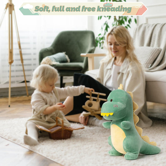 Adorlynetty Dinosaur Stuffed Animal,12“ Cute Stuffed Dinosaur Plush Soft Dino Plush Dino Plushie Toys for Boys Girls Baby Kids