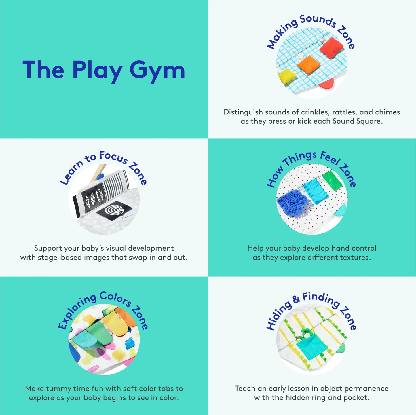 LOVEVERY | The Play Gym | Award Winning For Baby, Stage-Based Developmental Activity Gym & Play Mat for Baby to Toddler