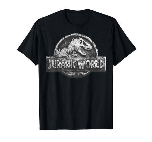 Jurassic World 2 Stone Cracked Classic Logo T-Shirt