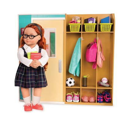 "Our Generation Awesome Academy fully-stocked schoolroom playset for 18-inch dolls, Includes a variety of realistic doll classroom accessories for Ages 3+"