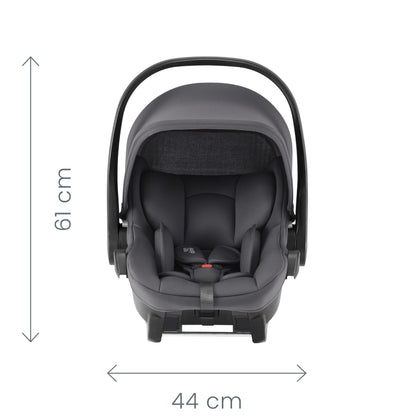 BRITAX RÖMER Infant Carrier Baby-Safe CORE, car seat for Babies from Birth to 83 cm (15 Months), Frost Grey