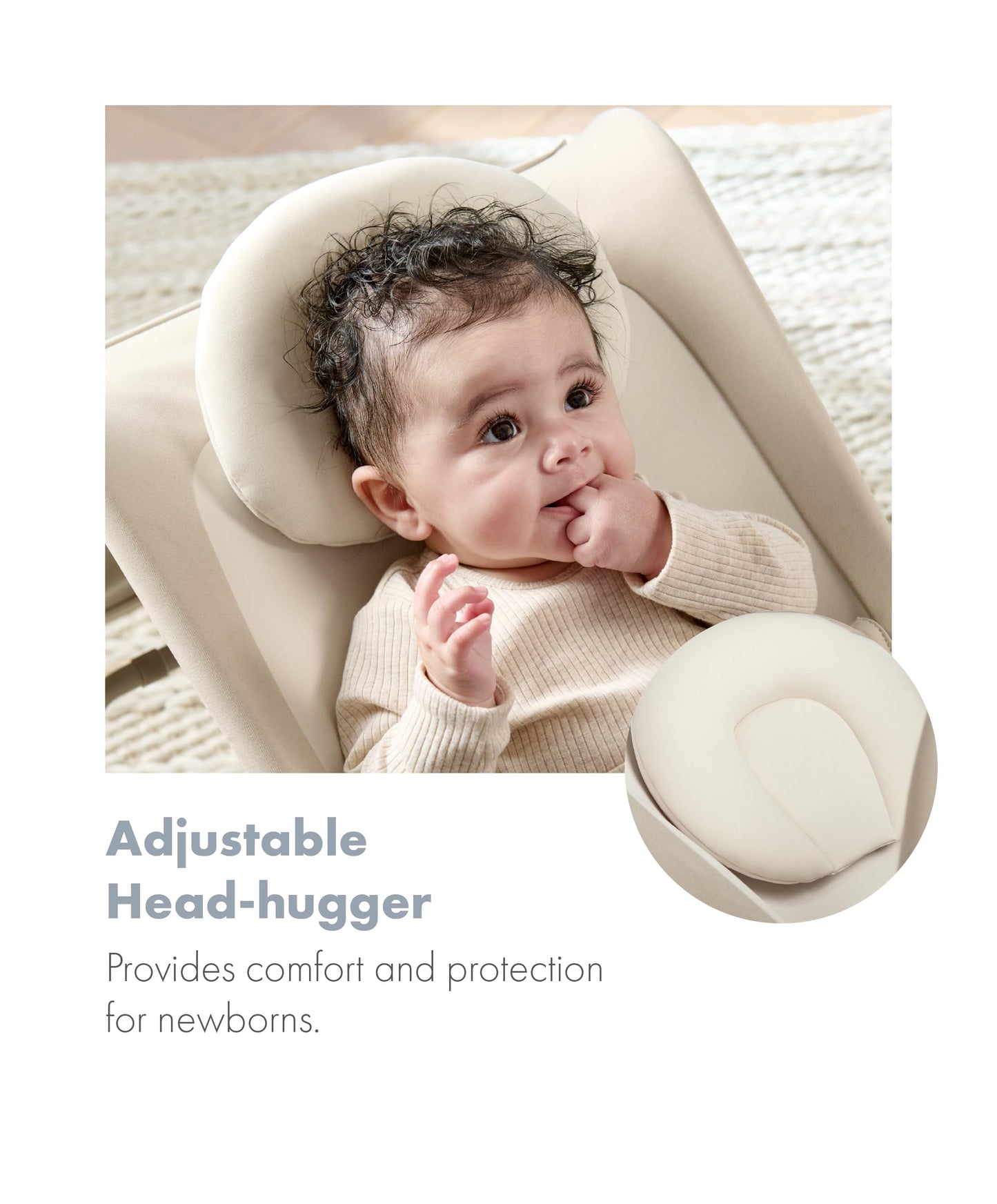 Mamas & Papas Tempo 3-in-1 Rocker/Bouncer, Lightweight, 3-Point Harness and Easily Removable Magnetic Toy Bar, Sand
