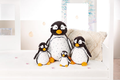 Nici 49310 Cuddly Penguin Stas 16cm Black-White Sitting-Sustainable Made Plush, Cute Soft Toy to Cuddle and Play with, for Children & Adults, Gift idea, Grau,Schwarz,Schwarz-weiß,weiß