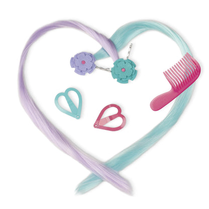 Our Generation Phoebe Fashion Doll with outfit, hair extensions, and comb, perfect for kids' imaginative play.