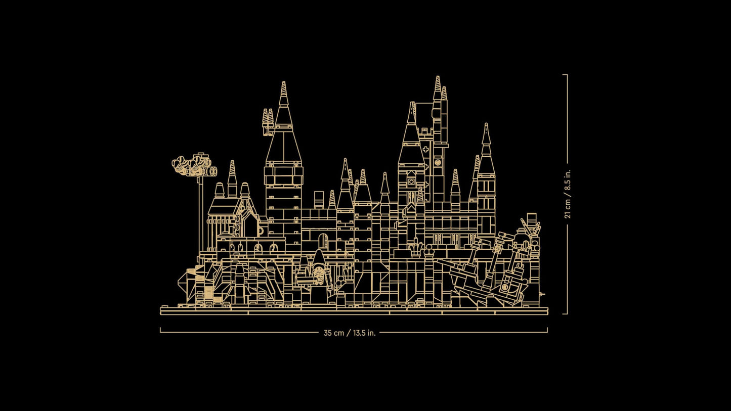 LEGO Harry Potter Hogwarts Castle and Grounds - Collectible Set for Adults incl. Main & Astronomy Towers, Great Hall, Chamber of Secrets & Architect Minifigure - 76419