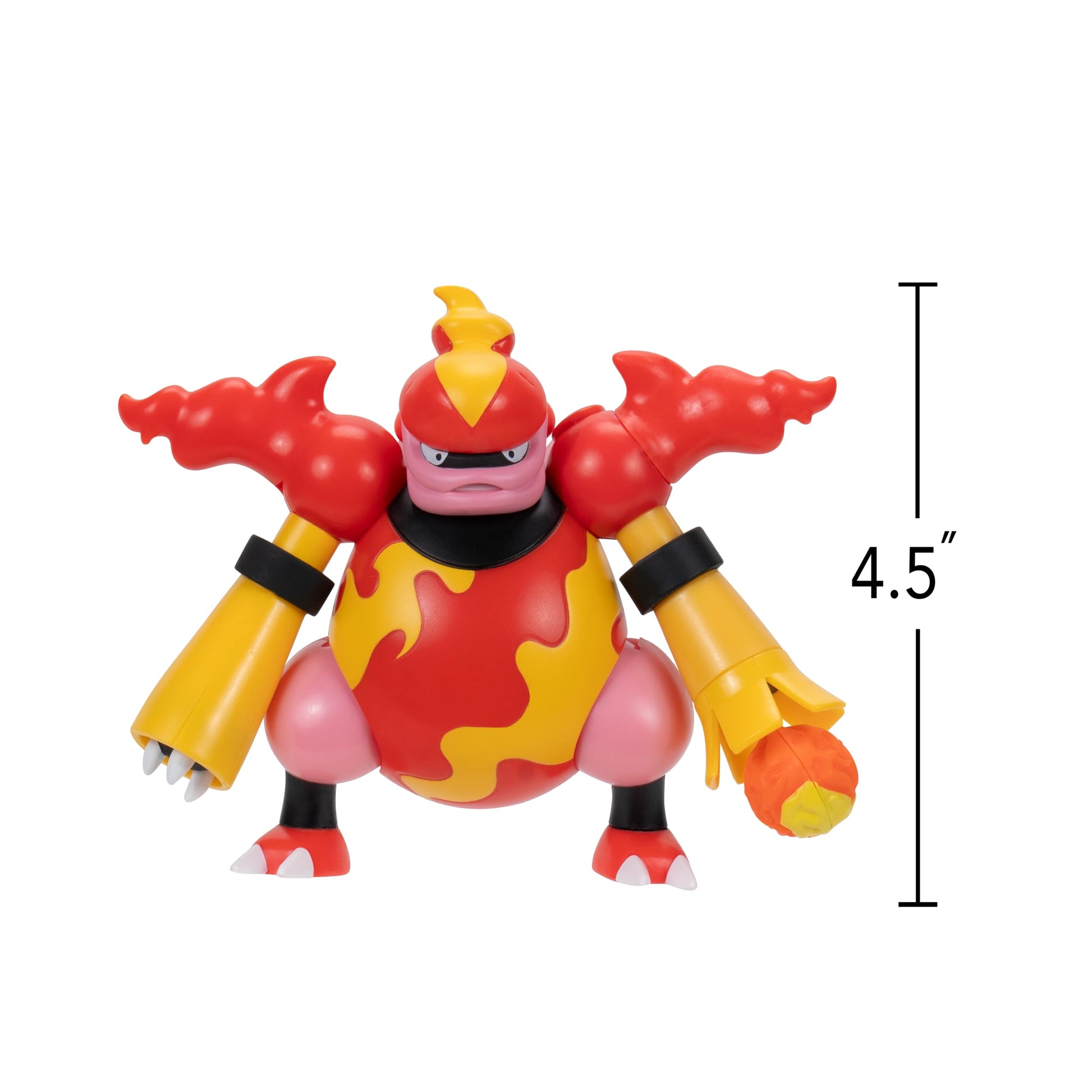 Four 4.5-inch Pokémon battle feature figures from Pokémon, showcasing vibrant colors and action poses.