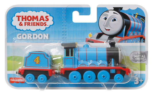 Thomas & Friends Gordon Engine, die-cast metal push-along toy train for preschool kids 3 years and up, HHN38