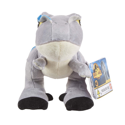 Jurassic World Plush Dinosaur Creatures with Sound - Inspired by Blockbuster Hit Jurassic World Dominion ~ HHB31 - Velociraptor Blue ~ Approx. 9" Long ~ Hear Me Roar!