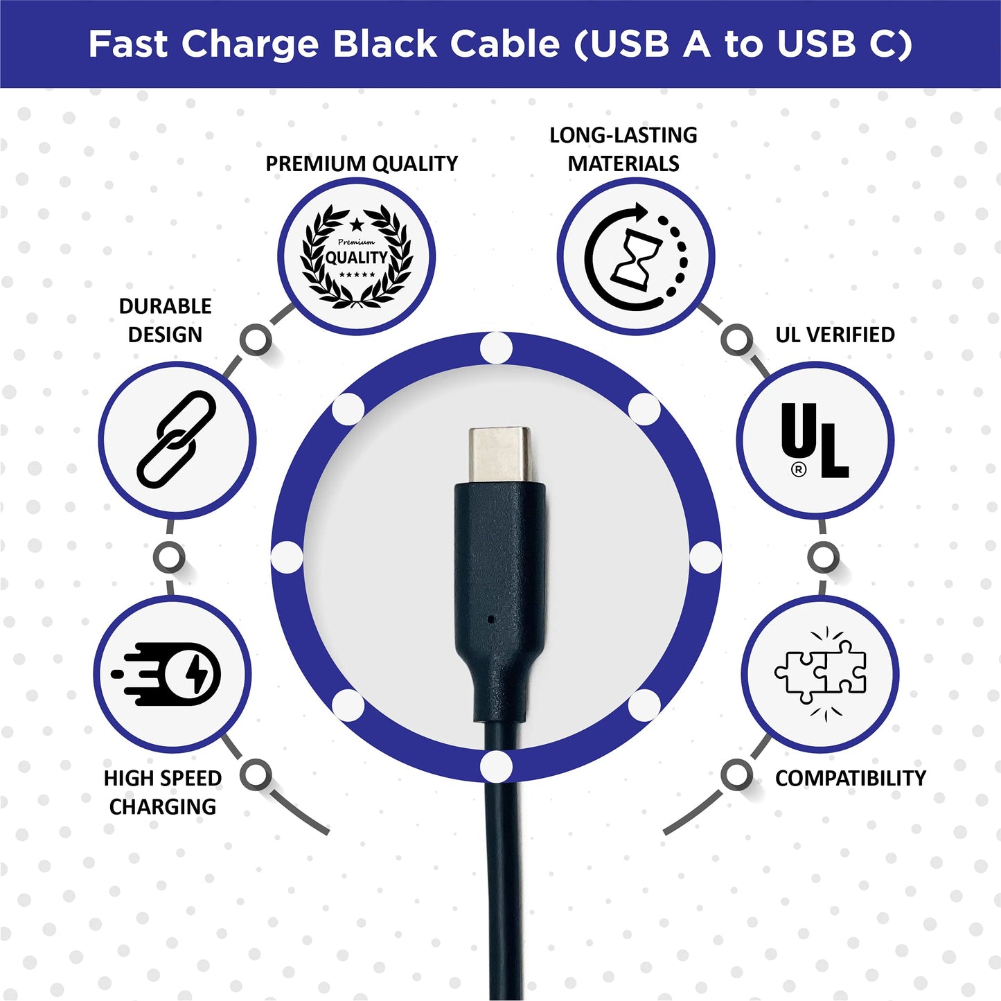 BrightOn PS5 HDMI 2.1 8K/4K high-speed CAT 7 cable with gold plating, 2 meters, USB A to USB C fast charging connection.
