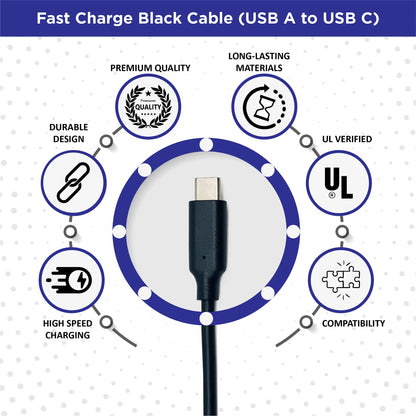 BrightOn PS5 HDMI 2.1 8K/4K high-speed CAT 7 cable with gold plating, 2 meters, USB A to USB C fast charging connection.