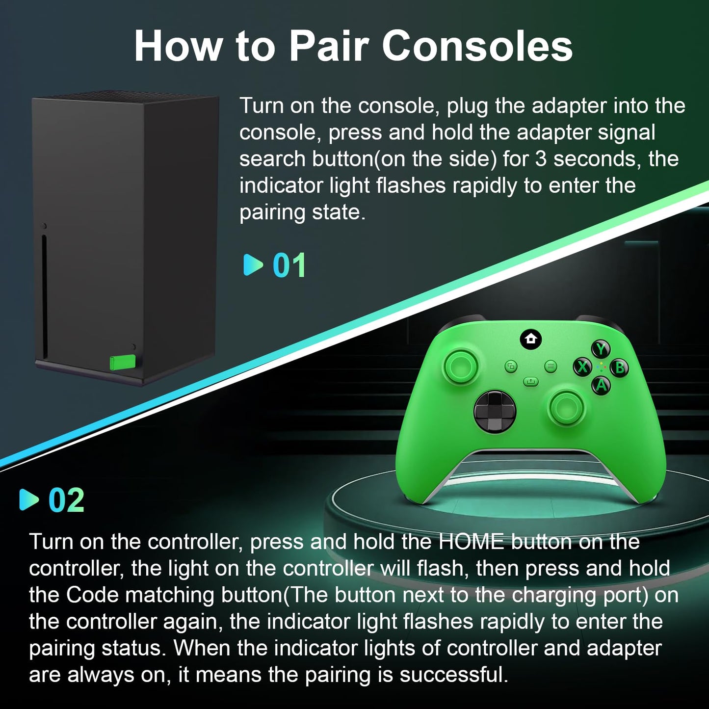 Lampelc Xbox One controller for Xbox Series X, S, and Windows, featuring wireless design and ergonomic buttons.