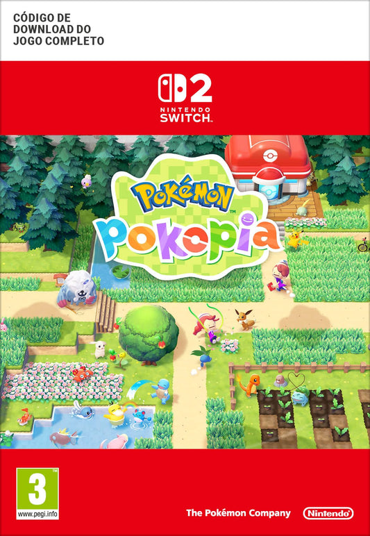 Nintendo Pokémon Pokopia Standard Nintendo Switch 2 download code card with game artwork and branding.
