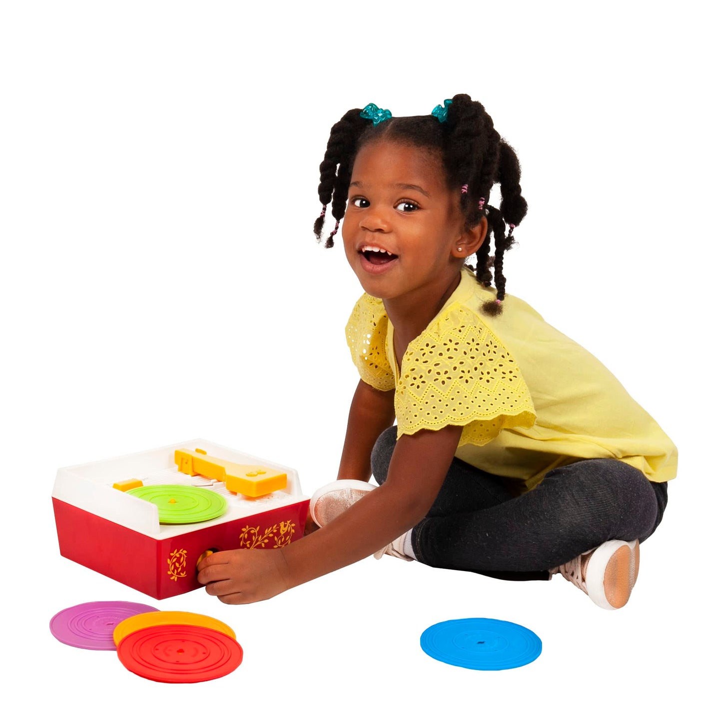 Fisher-Price 01697 Classics Music Box Record Player Baby Musical Toy, Pretend Play For Boys And Girls, Ages 18 Months+, 1697, Multicolour