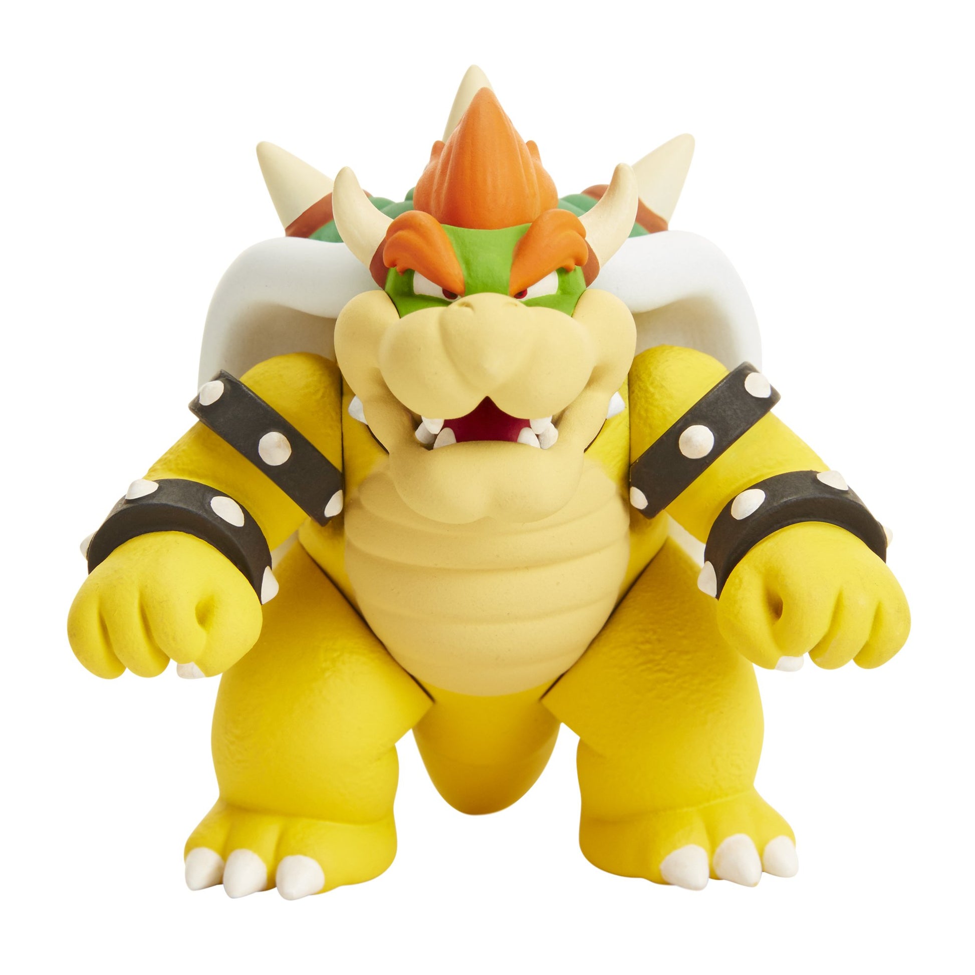 Nintendo Mushroom Kingdom Castle playset with Bowser action figure, accessories, and wall poster, officially licensed by Jakks Pacific.