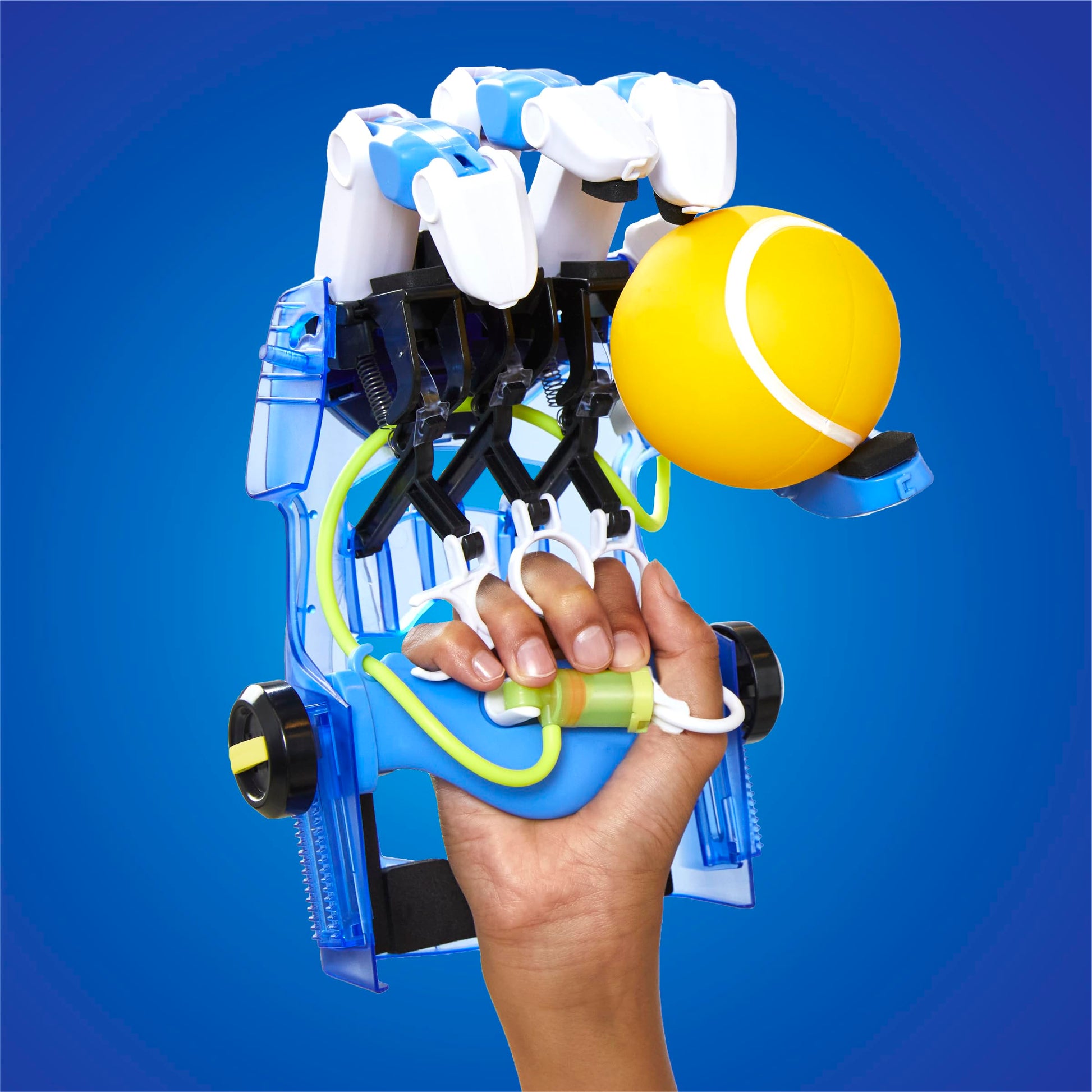 DISCOVERY #MINDBLOWN DIY bionic hand robot construction set with 87 pieces, hydraulic cyborg hand robotics kit for kids and teens