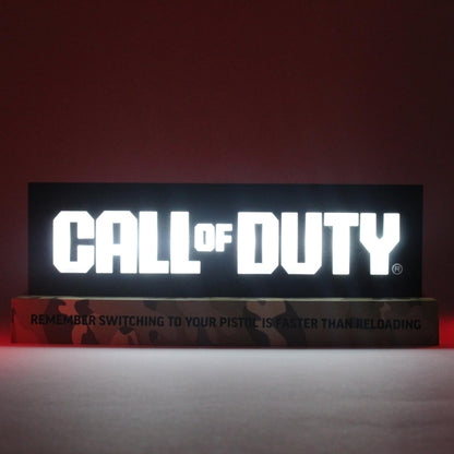 Neamedia Call of Duty logo LED lamp, official licensed gaming light for living room or office, compatible with mobile, Xbox, PS5, and PC