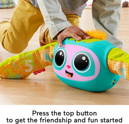 Fisher-Price Rollin' Rovee, interactive activity toy with music, lights, and learning content for kids ages 6 months to 5 years