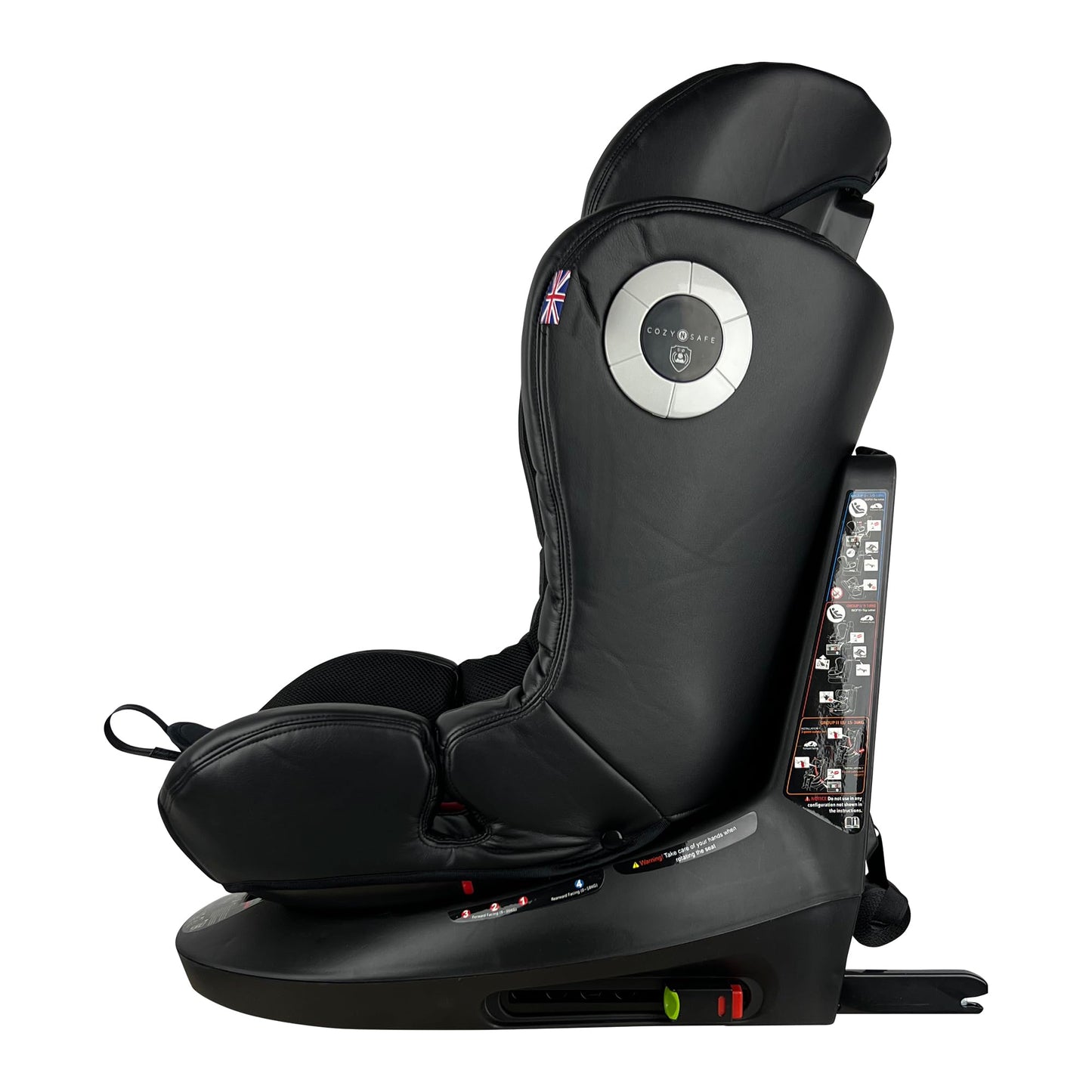 Cozy N Safe Comet 360 Rotation Spin, Baby, Toddler, Child Car Seat, Group 0+/1/2/3 (0-36kg, Birth to 12 Yrs), Rear & Forward Facing, ISOFix, Top Tether, 5-Point Harness, 4 Recline Positions - Black