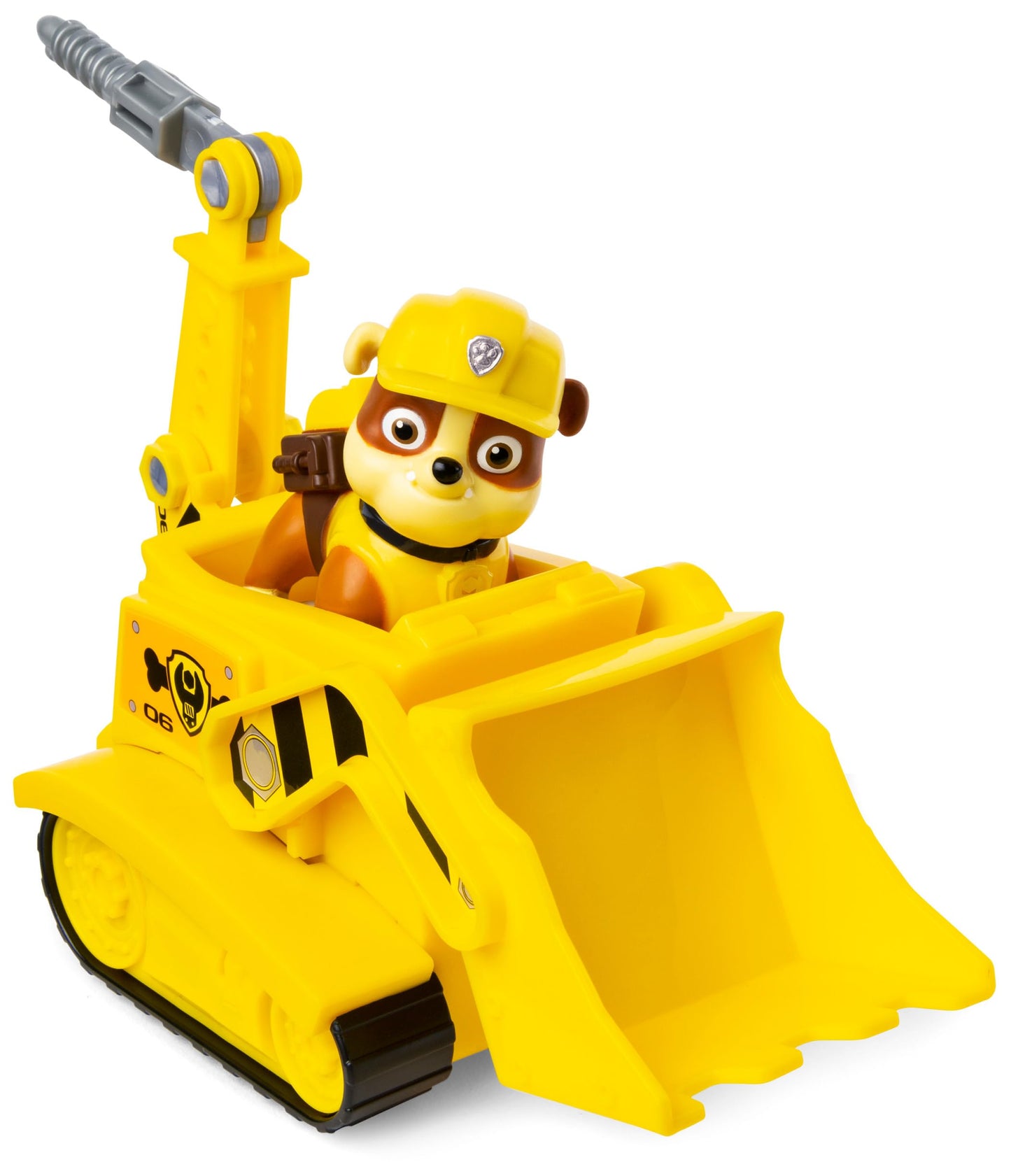 Paw Patrol, Rubble’s Bulldozer, Toy Vehicle with Collectible Action Figure, Sustainably Minded Kids’ Toys for Boys & Girls Aged 3 and Up