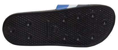 PlayStation men's black slip-on gaming sandals for teens, featuring PlayStation logo, designed for boys, size UK 9.