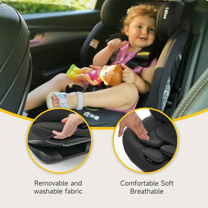 Jovikids Car Seat, i-Size, Suitable for Child 76 to 150 cm (Approx. 15 Months to 12 Years), Group 1 2 3, ECE R129, Adjustable Height and Tilt, Top Tether, Side Protection, Baby Car Seat with ISOFIX