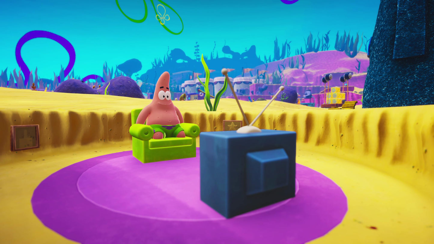 Nintendo Switch game case for SpongeBob SquarePants: The Patrick Star Game by Bandai Namco, featuring Patrick Star on the cover.