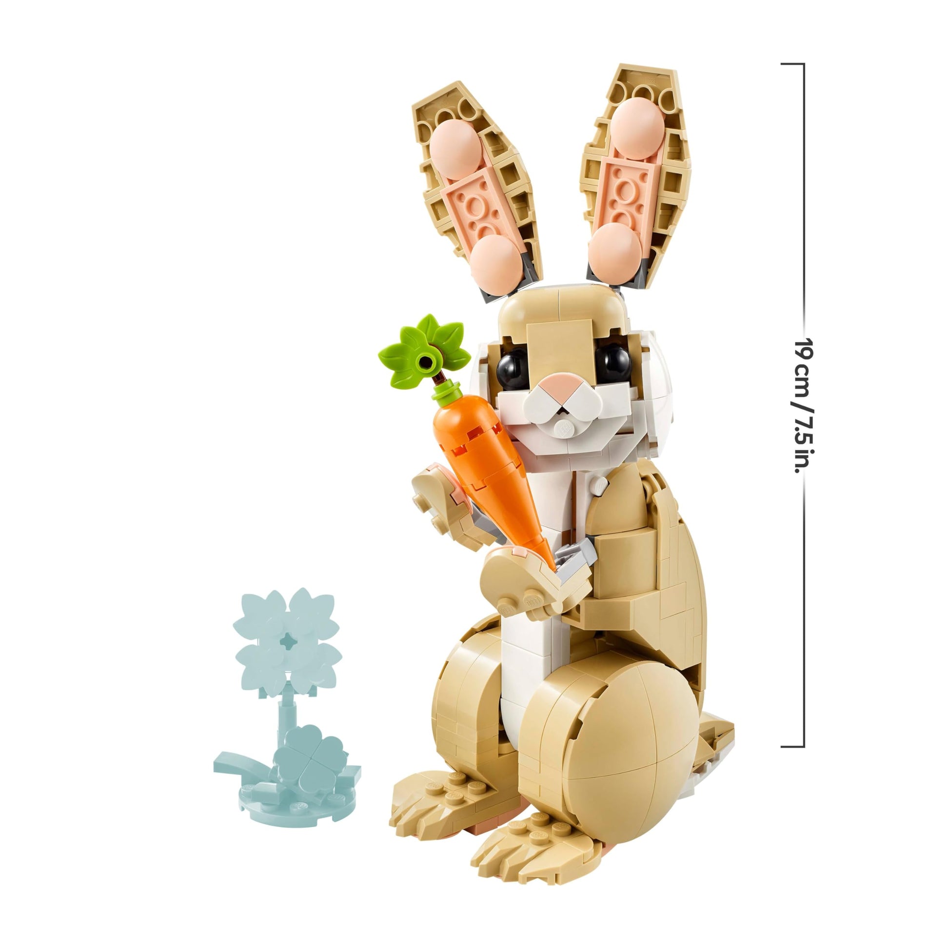 LEGO Creator 3in1 Cute Bunny toy with colorful bricks, showcasing transformation into a llama and seal figures.