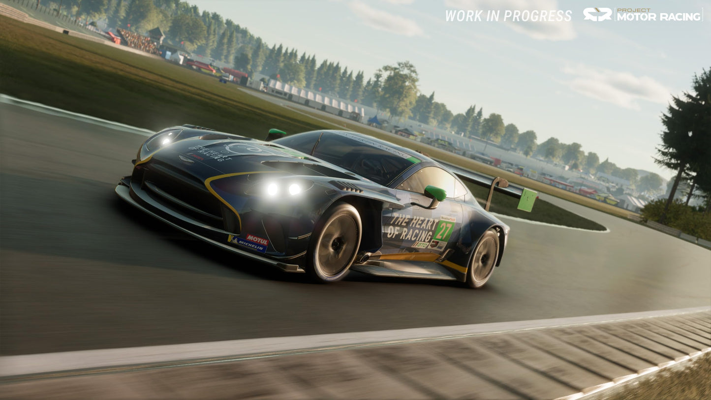 Project Motor Racing PS5 game cover by GIANTS Software GmbH featuring racing scene and dynamic artwork.