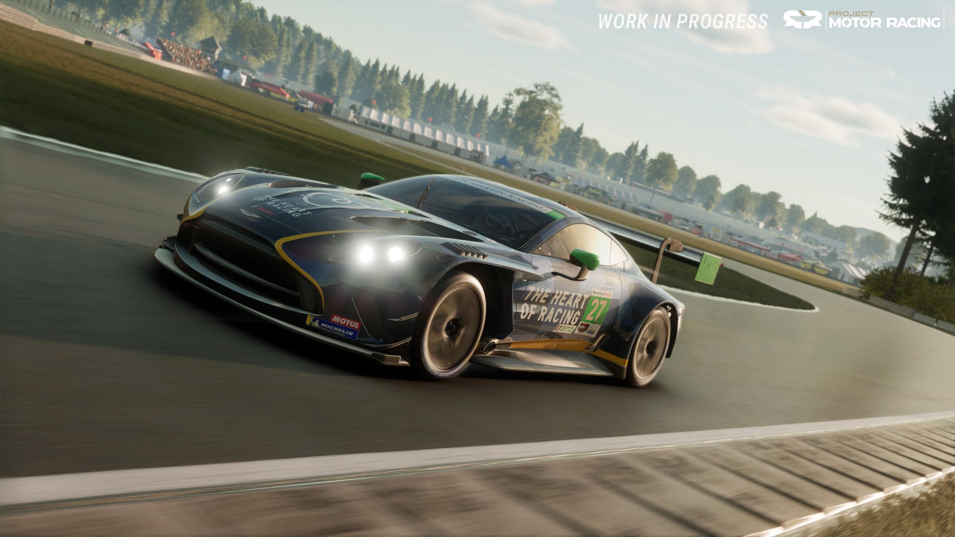 Project Motor Racing PS5 game cover by GIANTS Software GmbH featuring racing scene and dynamic artwork.