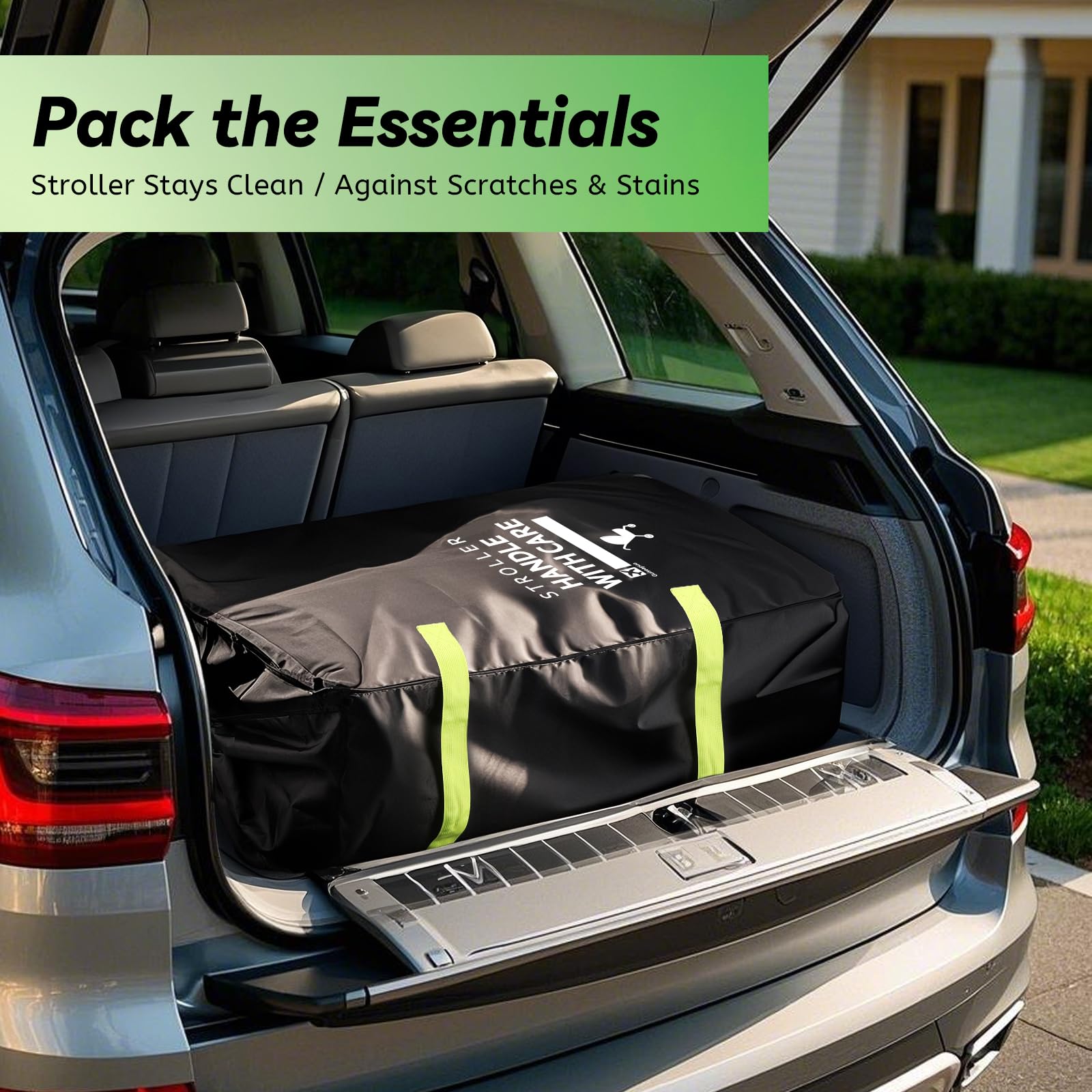 Guiseapue stroller bag for airplane travel, large capacity pram transport bag, compatible with Uppababy, Bugaboo, Cybex, Joie.