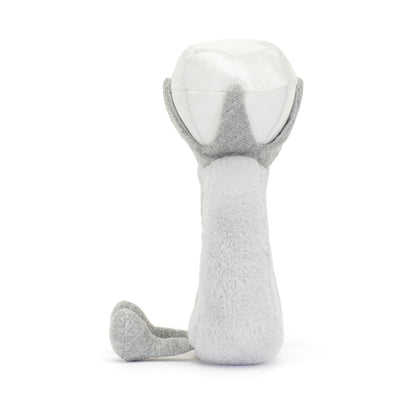 Jellycat Amuseable Diamond Ring plush toy, 20 cm tall, 12 cm wide, featuring a cute smiling face and colorful design.